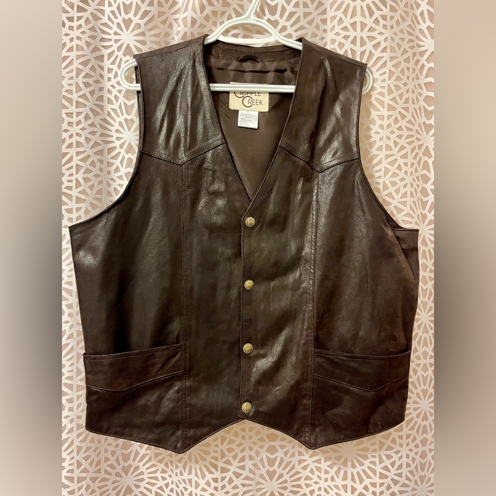 CRIPPLE CREEK Western Vest (Men’s LARGE)